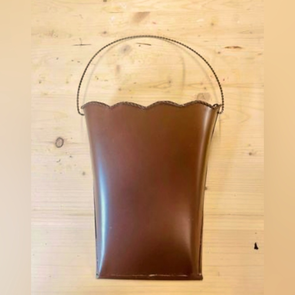 *Rusty Scalloped Wall Pocket